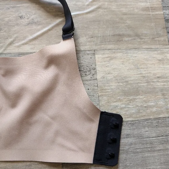 Honeylove black unlined wirefree bra bralette size XL EUC