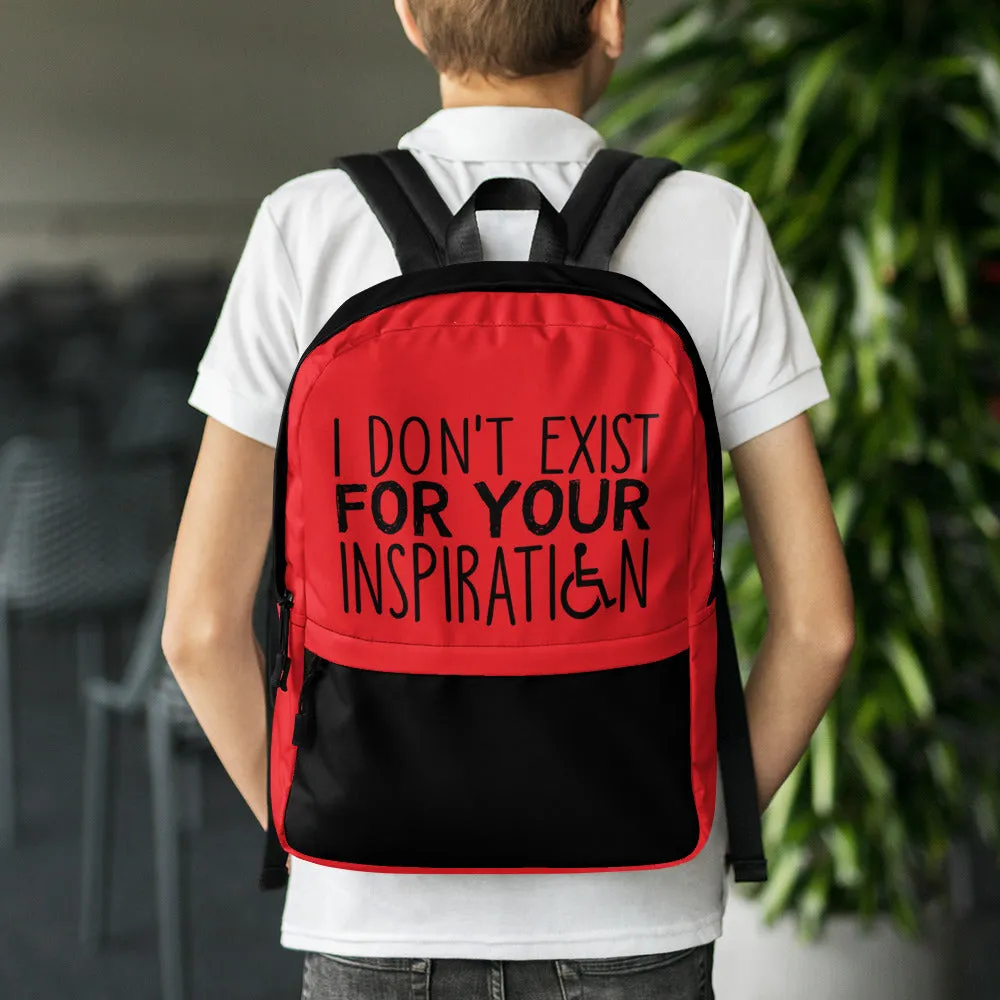 I Don't Exist for Your Inspiration (Red Backpack)