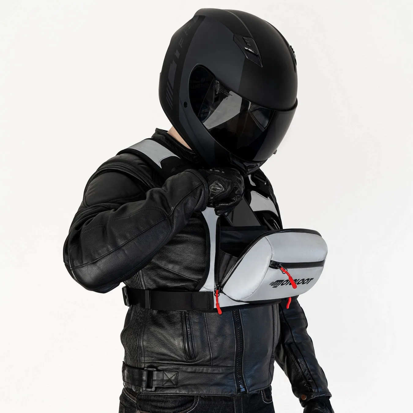 Insanely Reflective Motorcycle Chest Rig - Glowrider