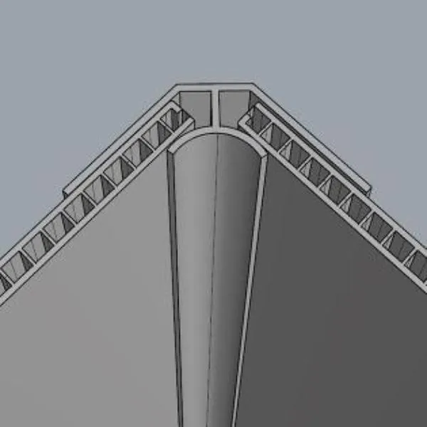 Internal Corner White Trim Finish for 8mm Cladding Wall Panels 2.6m Long