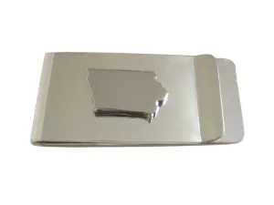 Iowa State Map Shape Money Clip