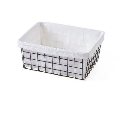 Iron Storage Basket Desktop Storage Basket