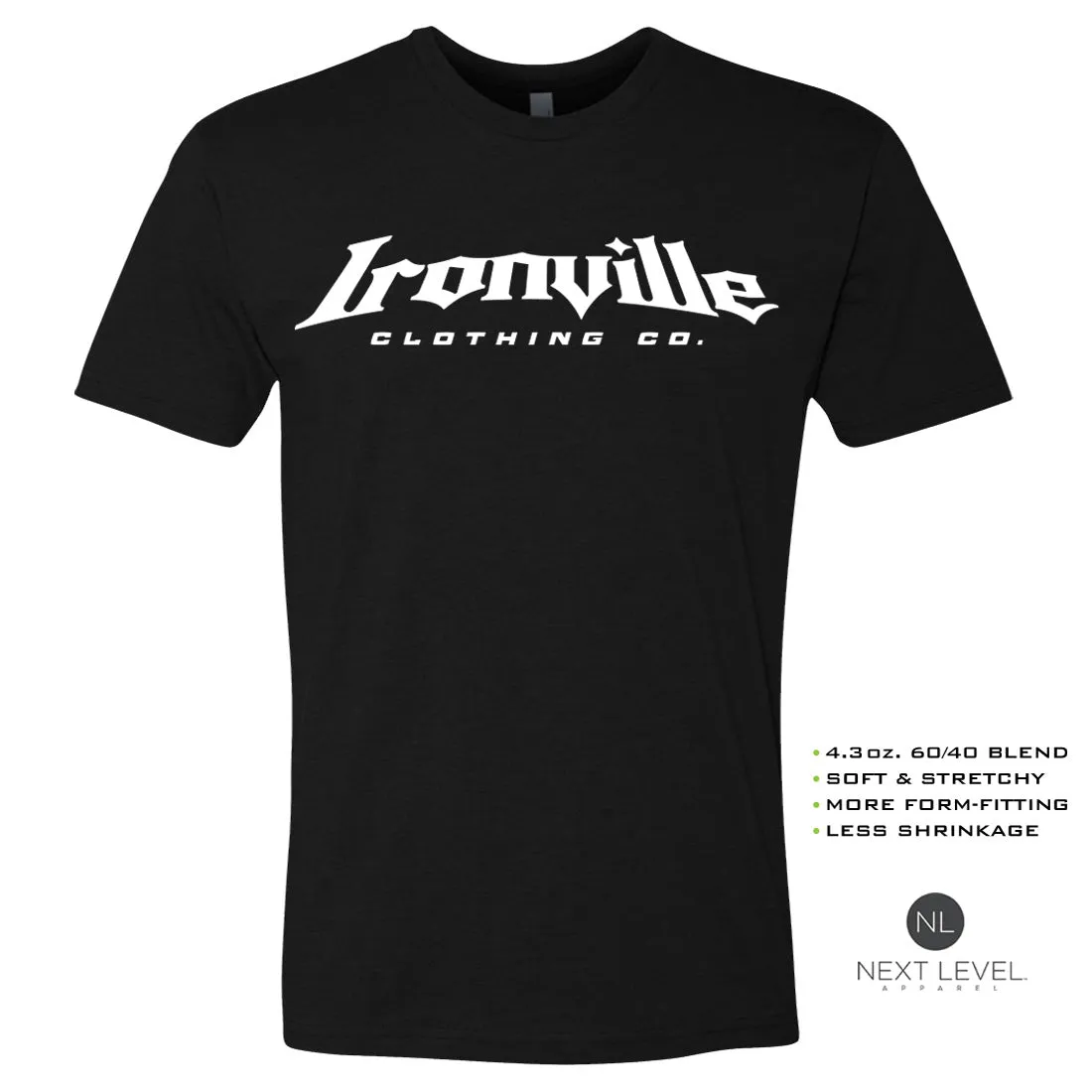 Ironville LIFT HARD Soft-Blend Fitted Gym T-shirt