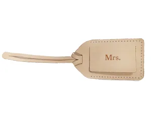 Jon Hart Luggage Tag Natural Mrs.