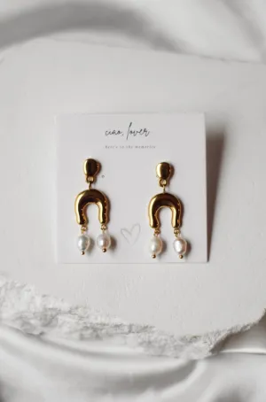 Just The Two Of Us - Pearl Drop Earrings