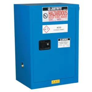 Justrite ChemCor Compac Hazardous Material Safety Cabinet, 12 Gallon, 8612282