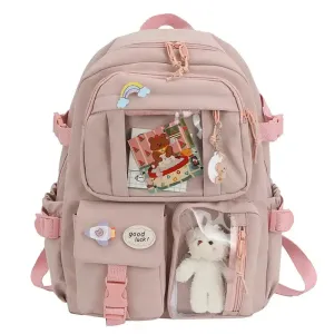Kawaii Backpack with Interior Slot Pocket and Cell Phone Pocket