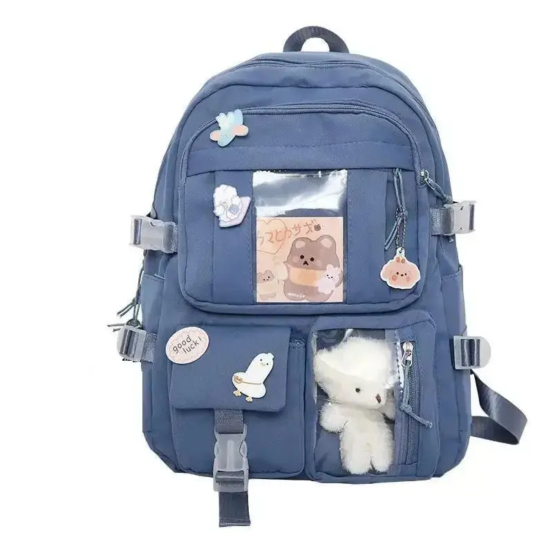 Kawaii Backpack with Interior Slot Pocket and Cell Phone Pocket