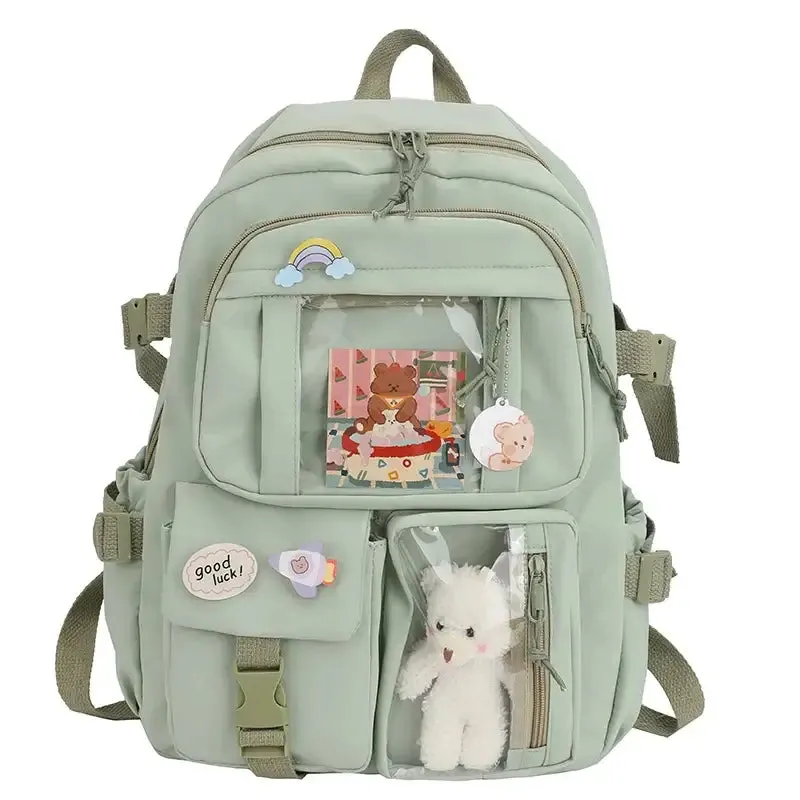 Kawaii Backpack with Interior Slot Pocket and Cell Phone Pocket
