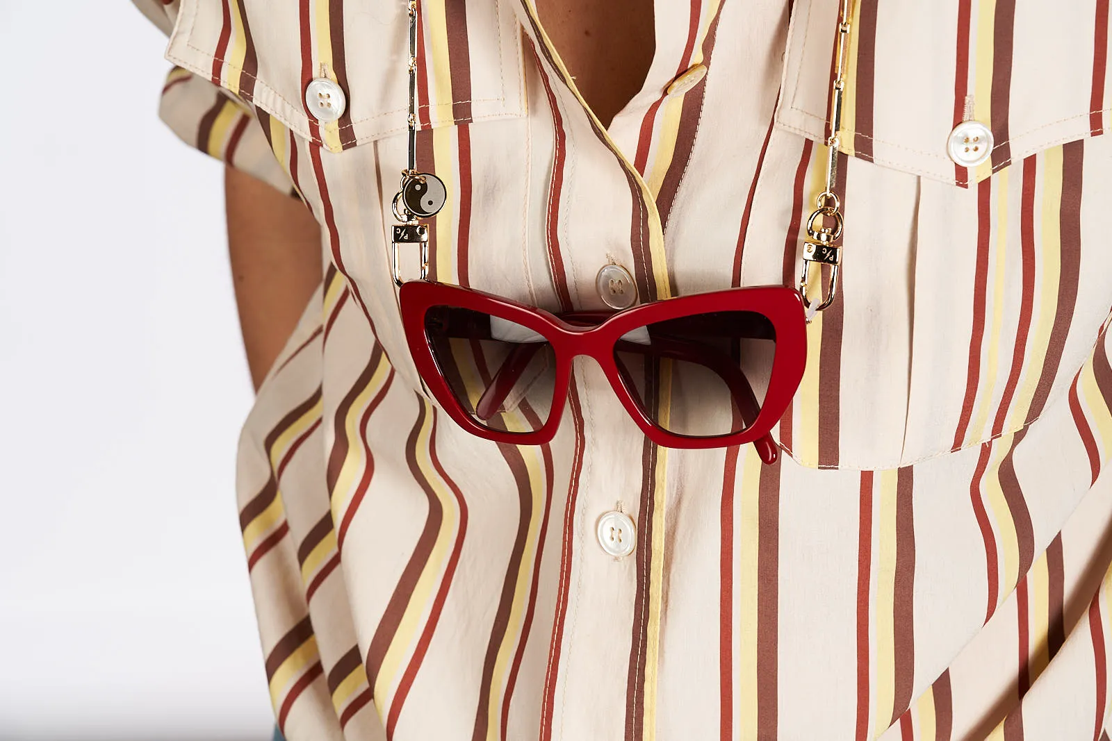 Kesha x PC Yin Yang Geometric Necklace, Face Mask Chain,   Glasses Lanyard Strap