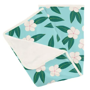 KicKee Pants Stroller Blanket - Summer Sky Plumeria
