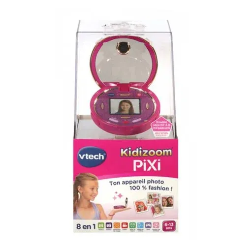 KidiZoom Pixi, Pink Children's Camera, Educational Toys - FR Version