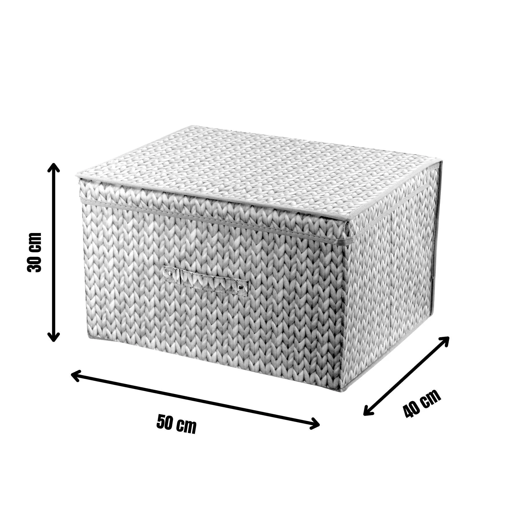 Knit Grey Large Storage Box