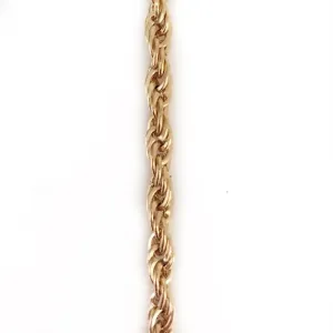 Large Gold Rope Chain by the Inch (#558)
