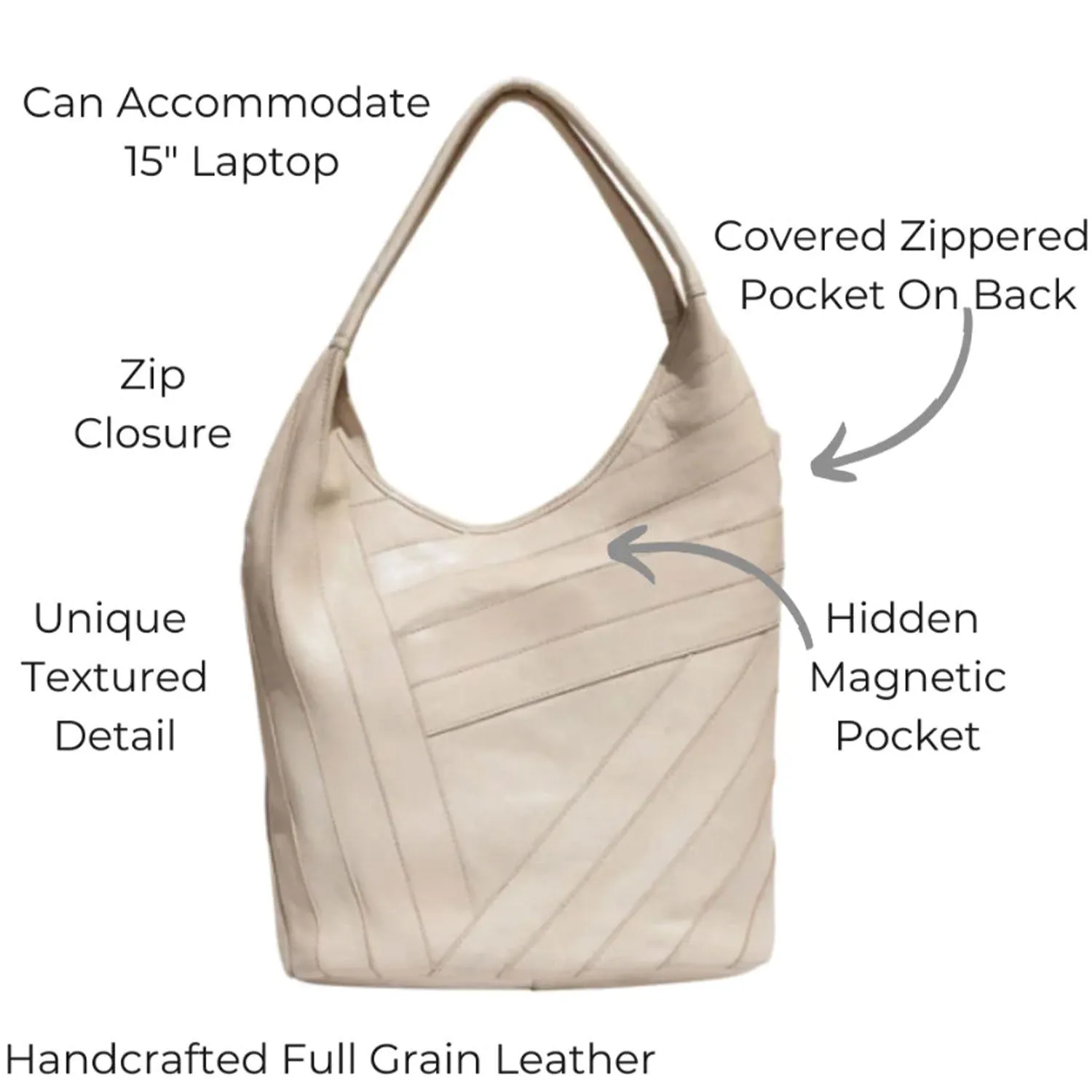 Latico Kiki Shoulderbag Oat Leather