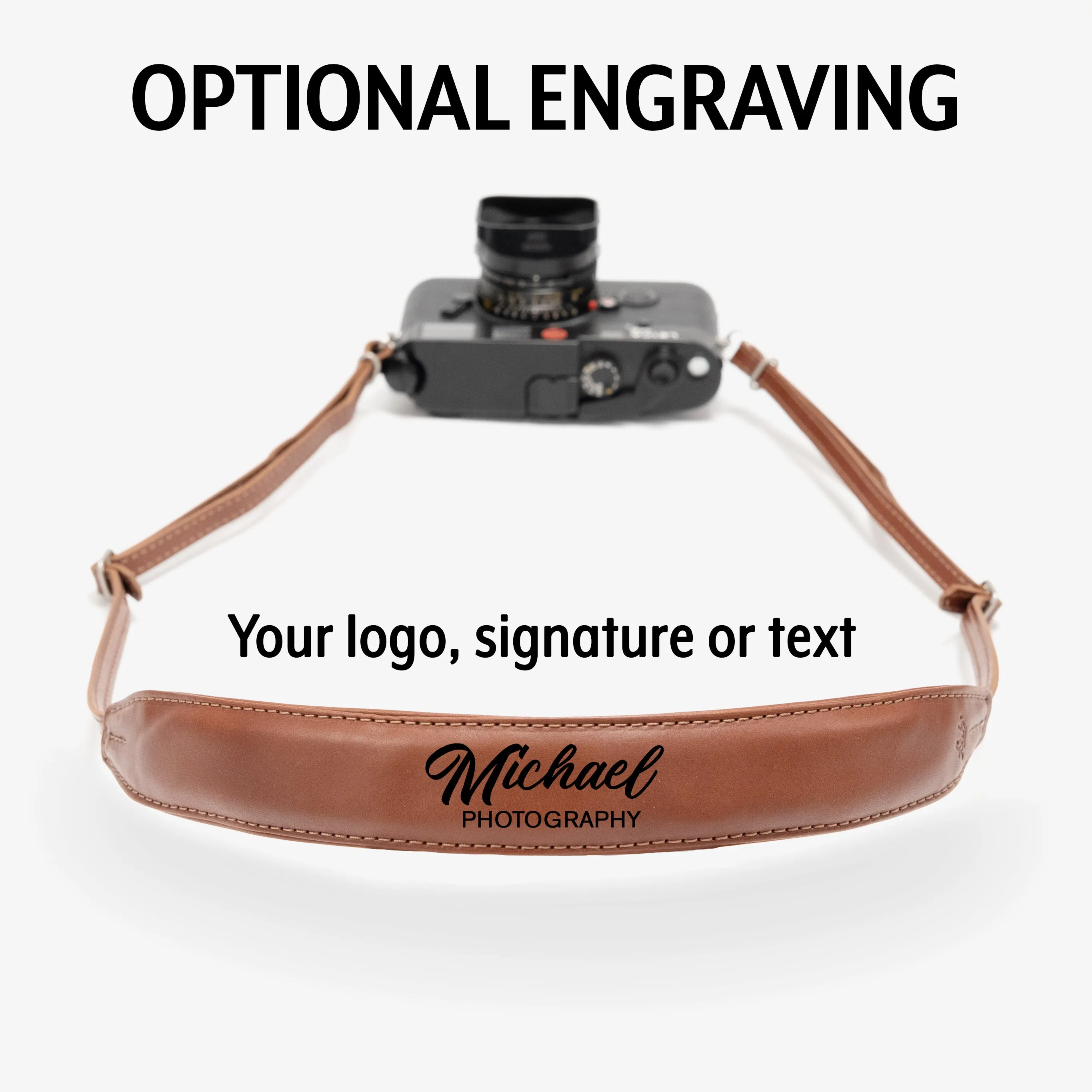 Leather camera strap (F11)