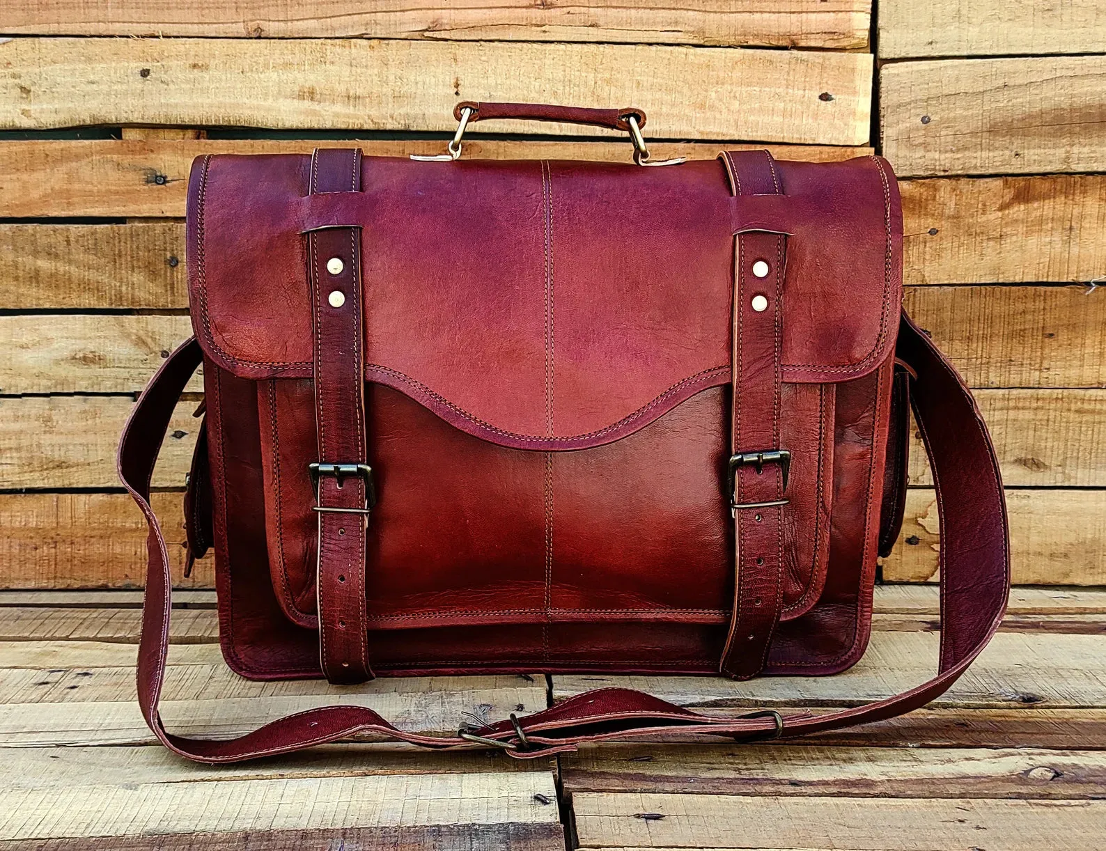 Leather Messenger Bag Leather Briefcase