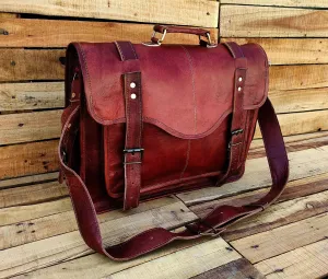 Leather Messenger Bag Leather Briefcase