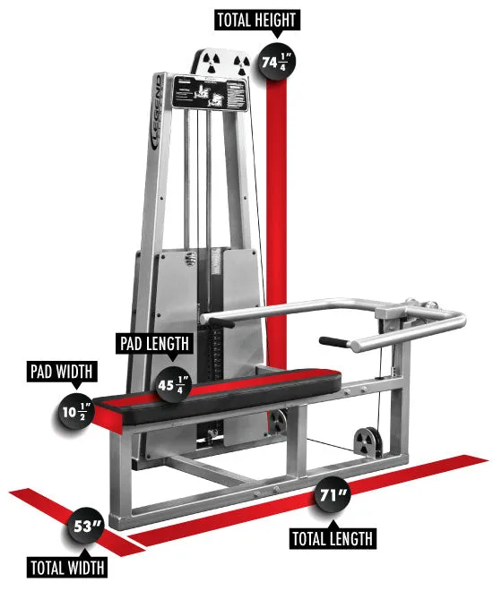 LEGEND FITNESS LYING CHEST PRESS - 972
