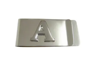 Letter A Monogram Money Clip