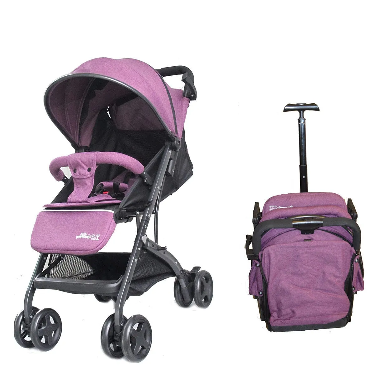 Little Bambino Snuggle Buddy Stroller Purple BWD666PU
