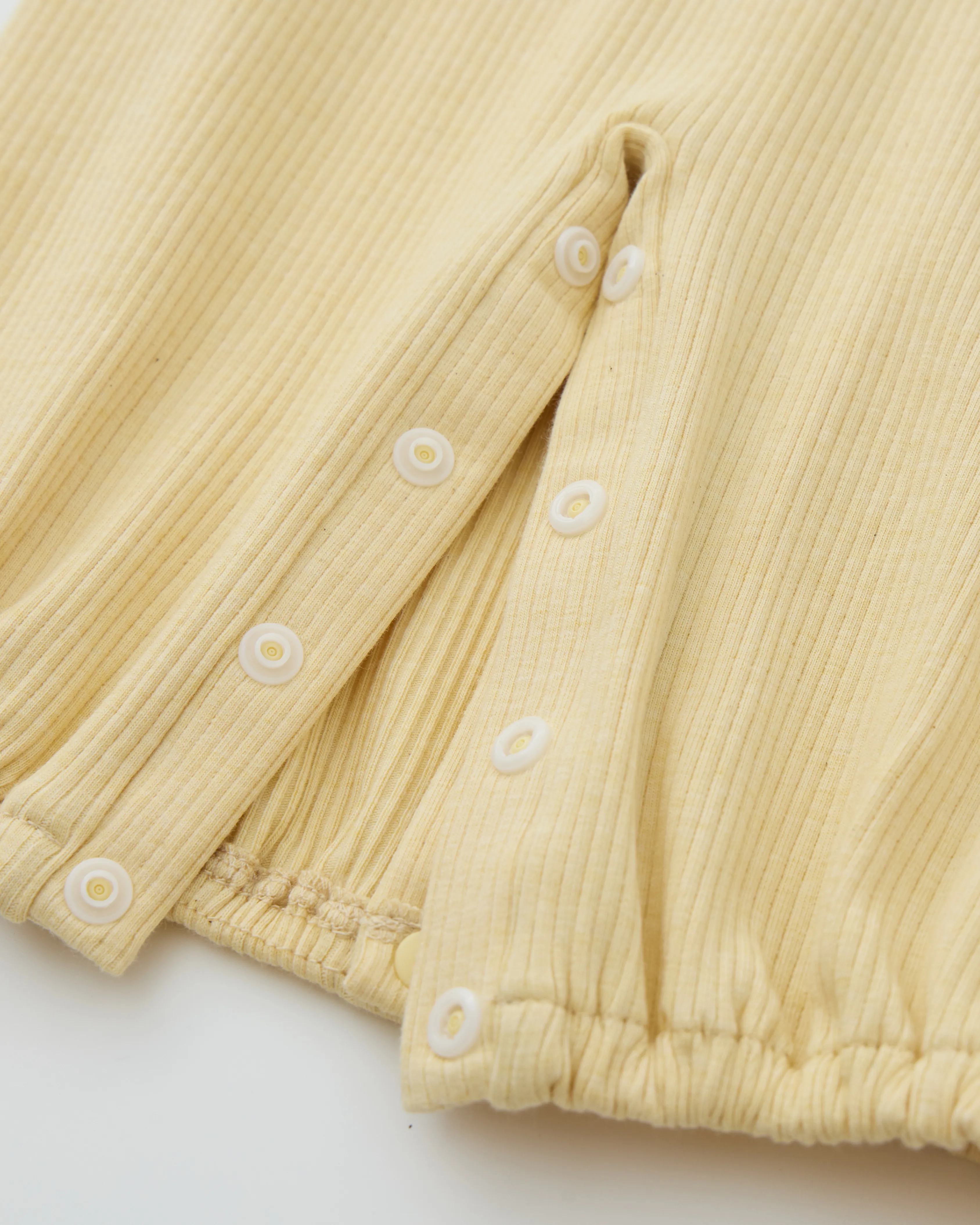 Long-sleeve Convertible Romper - Yellow
