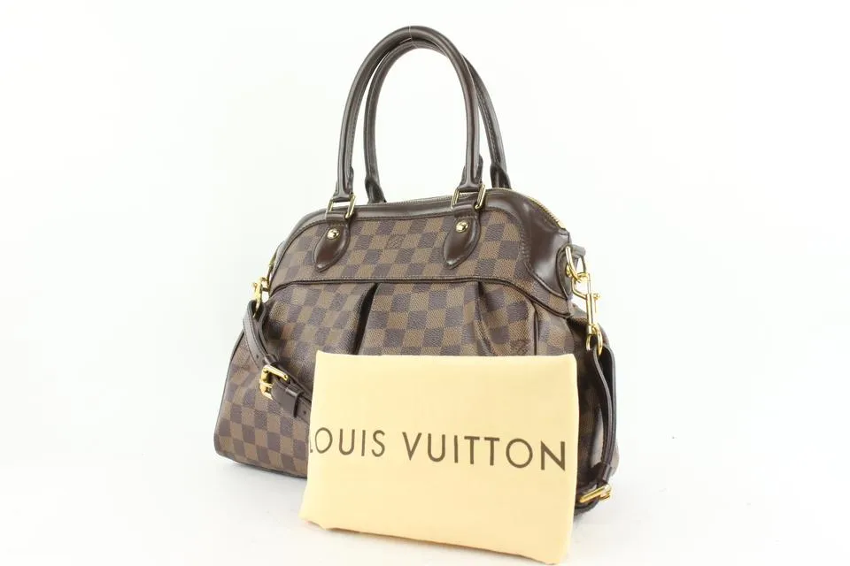 Louis Vuitton Damier Ebene Trevir 2way Bowler Bag 635lvs617