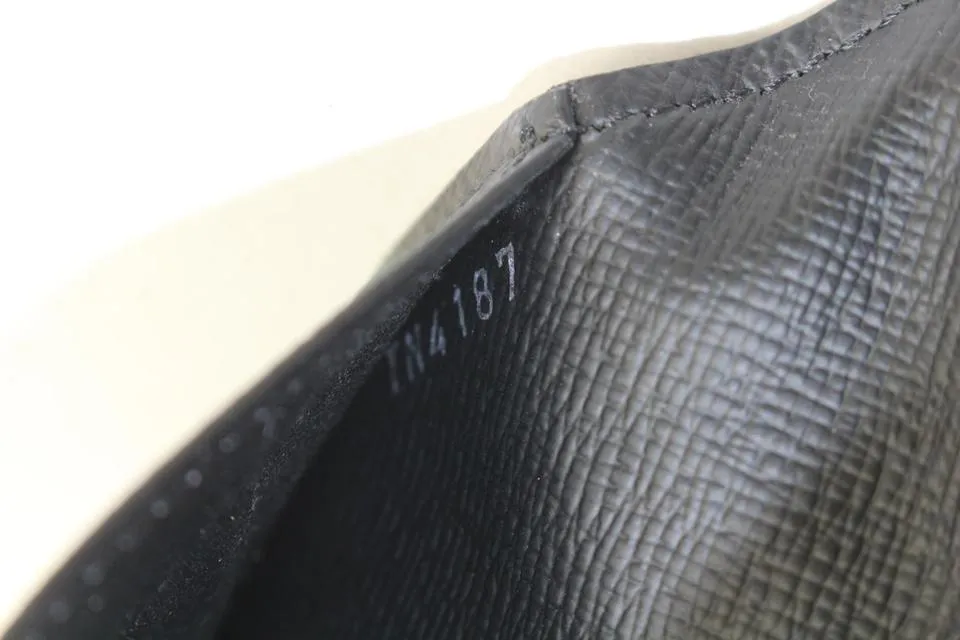 Louis Vuitton Damier Graphite Brazza Wallet Long Flap Black Grey 312lvs517