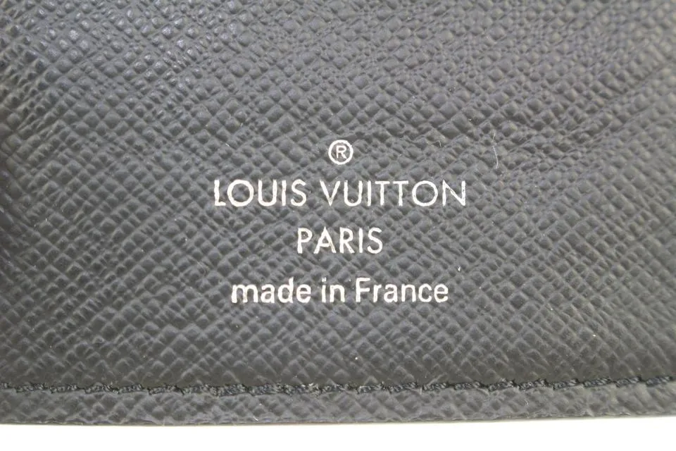 Louis Vuitton Damier Graphite Brazza Wallet Long Flap Black Grey 312lvs517