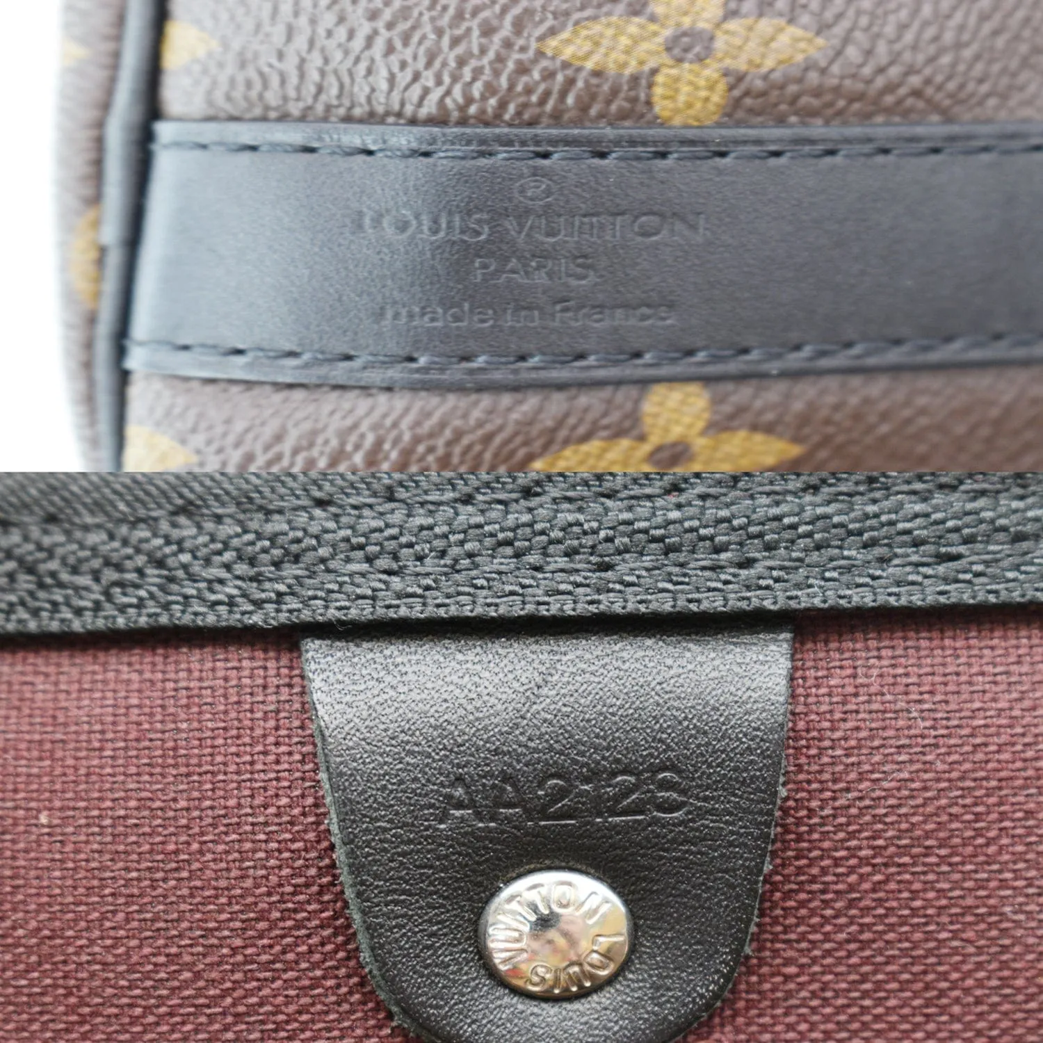 LOUIS VUITTON Keepall 45 Bandouliere Monogram Canvas Travel Bag Brown