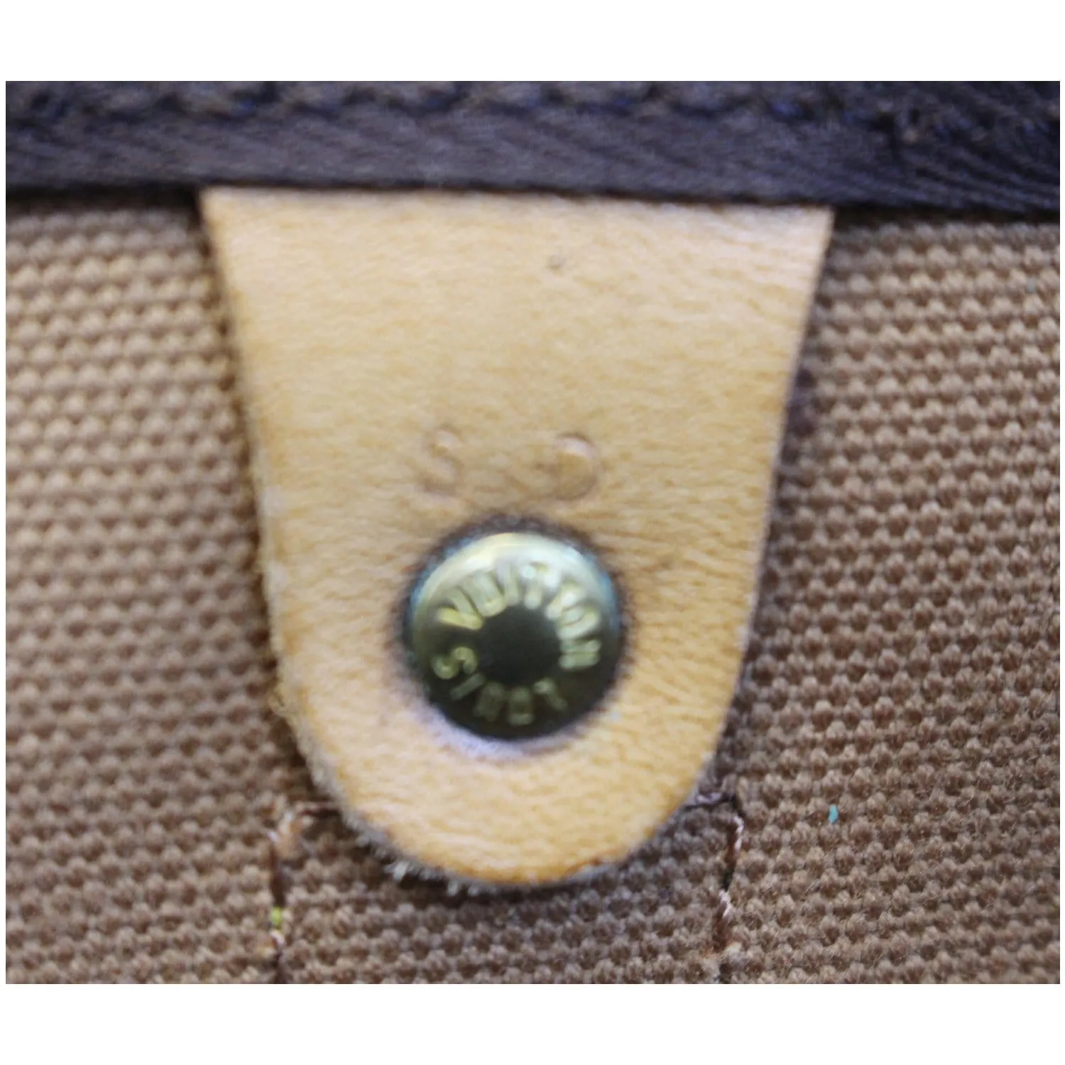LOUIS VUITTON Keepall 55 Monogram Canvas Travel Bag Brown Vintage