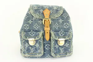 Louis Vuitton Monogram Denim Mini Backpack Sac a Dos PM 6LVJ1020