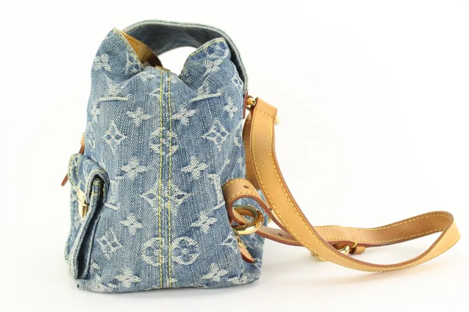 Louis Vuitton Monogram Denim Mini Backpack Sac a Dos PM 6LVJ1020
