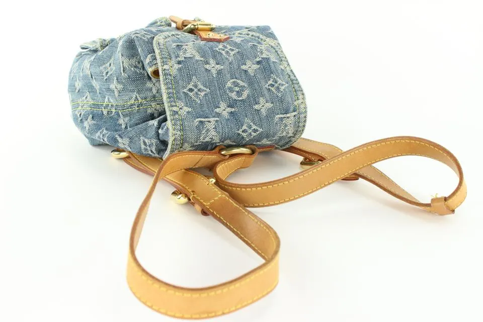 Louis Vuitton Monogram Denim Mini Backpack Sac a Dos PM 6LVJ1020