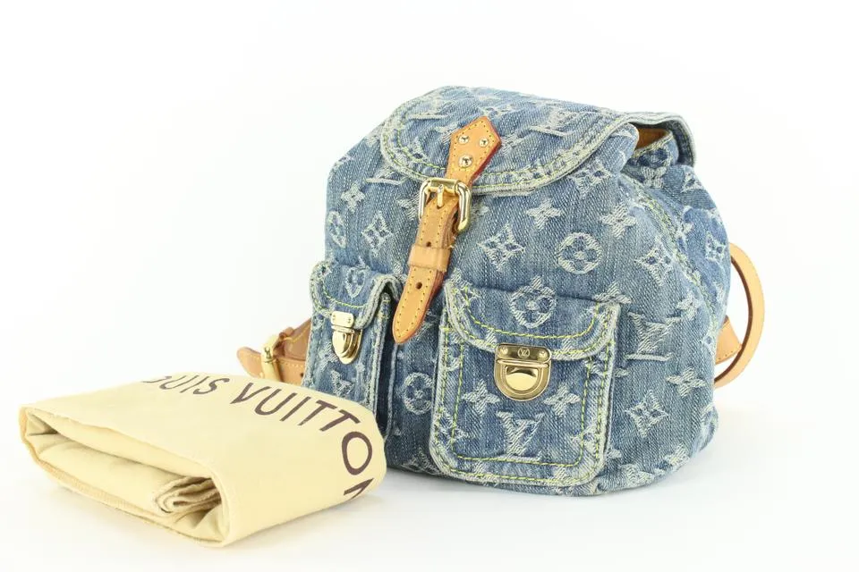 Louis Vuitton Monogram Denim Mini Backpack Sac a Dos PM 6LVJ1020