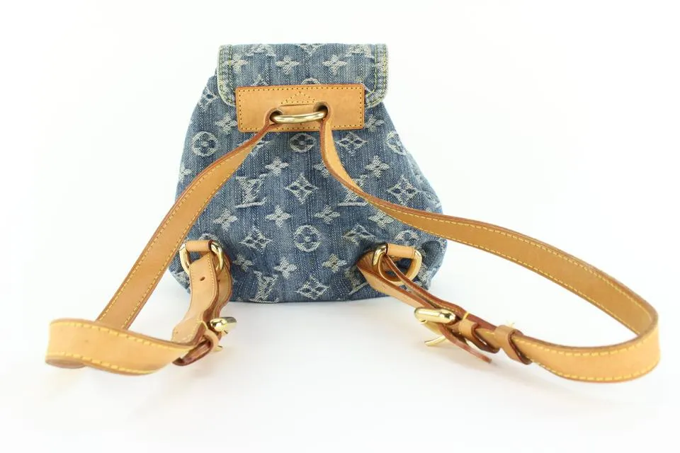 Louis Vuitton Monogram Denim Mini Backpack Sac a Dos PM 6LVJ1020