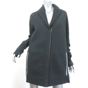 Lululemon Reflective Trim Zip-Up Sweatshirt Jacket Charcoal Size 12