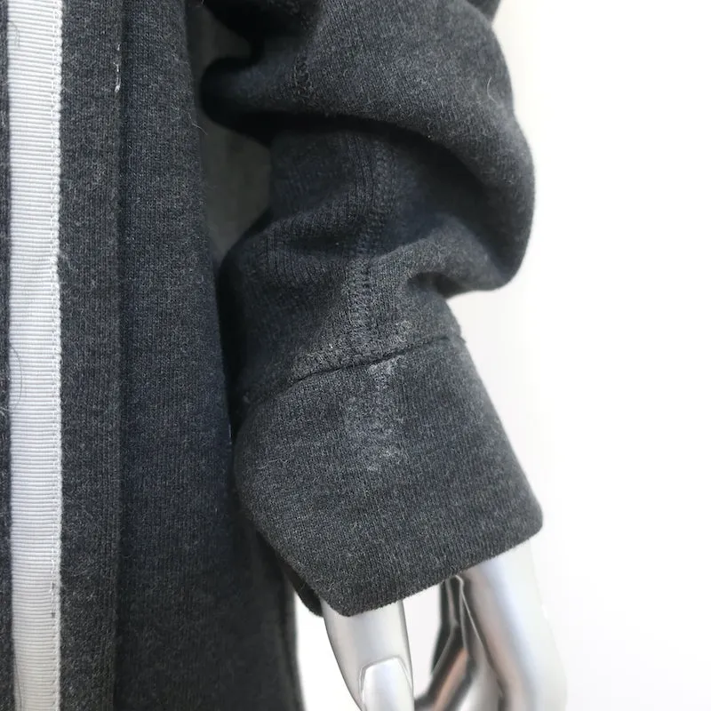 Lululemon Reflective Trim Zip-Up Sweatshirt Jacket Charcoal Size 12