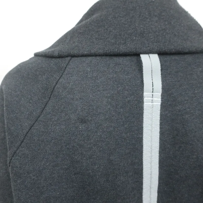 Lululemon Reflective Trim Zip-Up Sweatshirt Jacket Charcoal Size 12