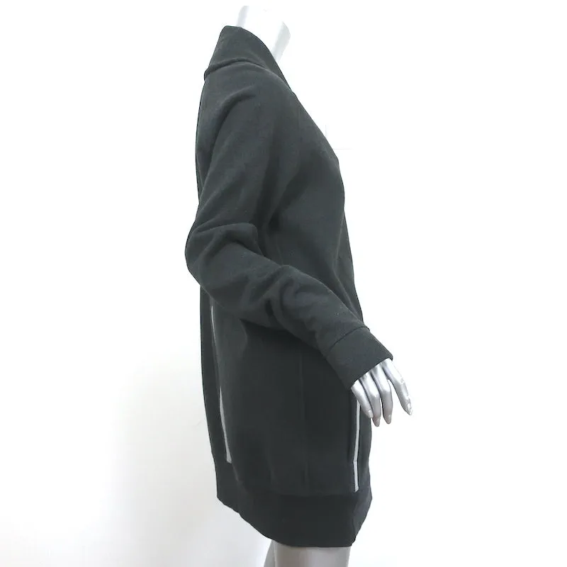 Lululemon Reflective Trim Zip-Up Sweatshirt Jacket Charcoal Size 12