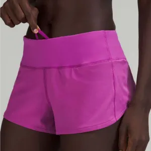 Lululemon Speed Up Low-Rise Lined Short 2.5&quot; Vivid Plum