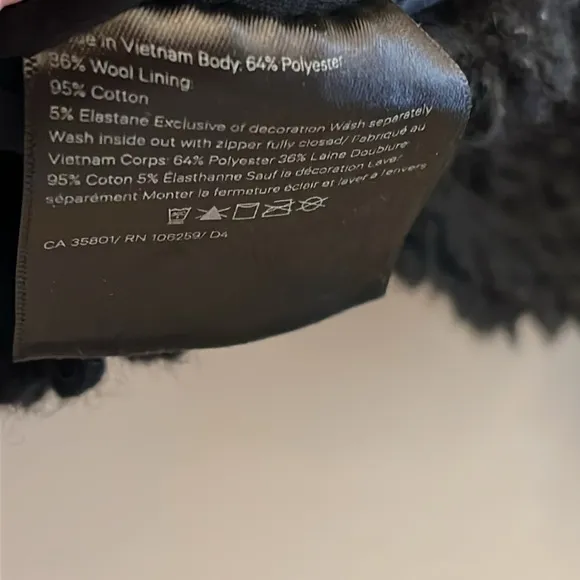 LULULEMON Wool Whenever Crew Sweater Sherpa Teddy Pullover Black - Size 4