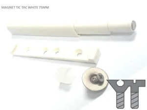 MAGNET TIC TAC WHITE 75MM