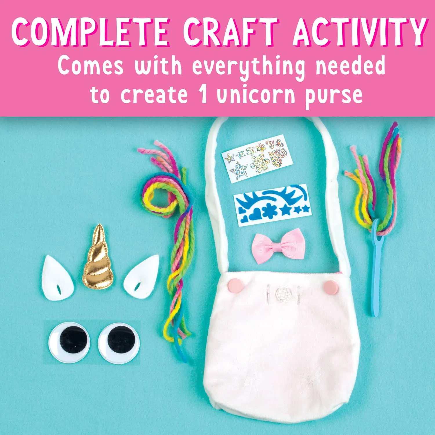 Make a No-Sew Unicorn Purse DIY Craft Kit for Kids
