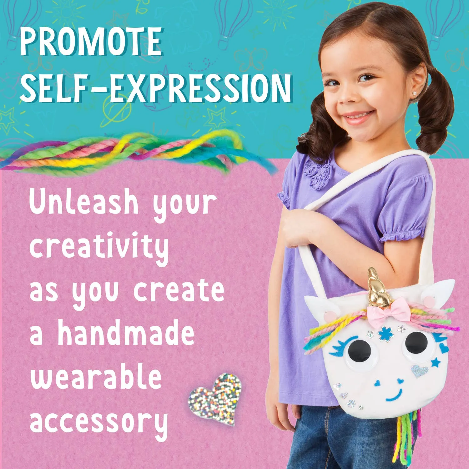 Make a No-Sew Unicorn Purse DIY Craft Kit for Kids