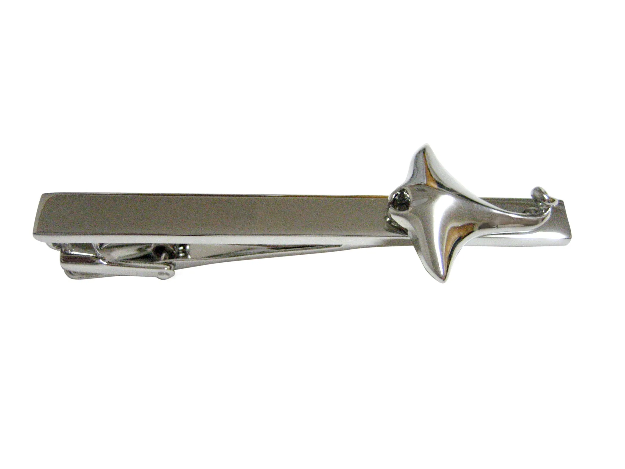 Manta Ray Square Tie Clip