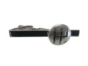Matte Finish Shift Gear Tie Clips