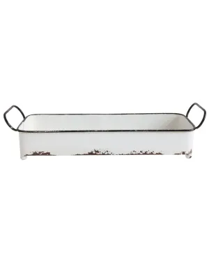 Metal Handled Rectangle Dish