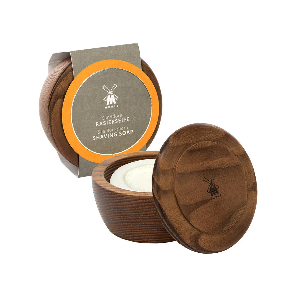 MÜHLE SHAVECARE Shaving Bowl w/ Shave Soap, Steamed Ash / Sea Buckthorn