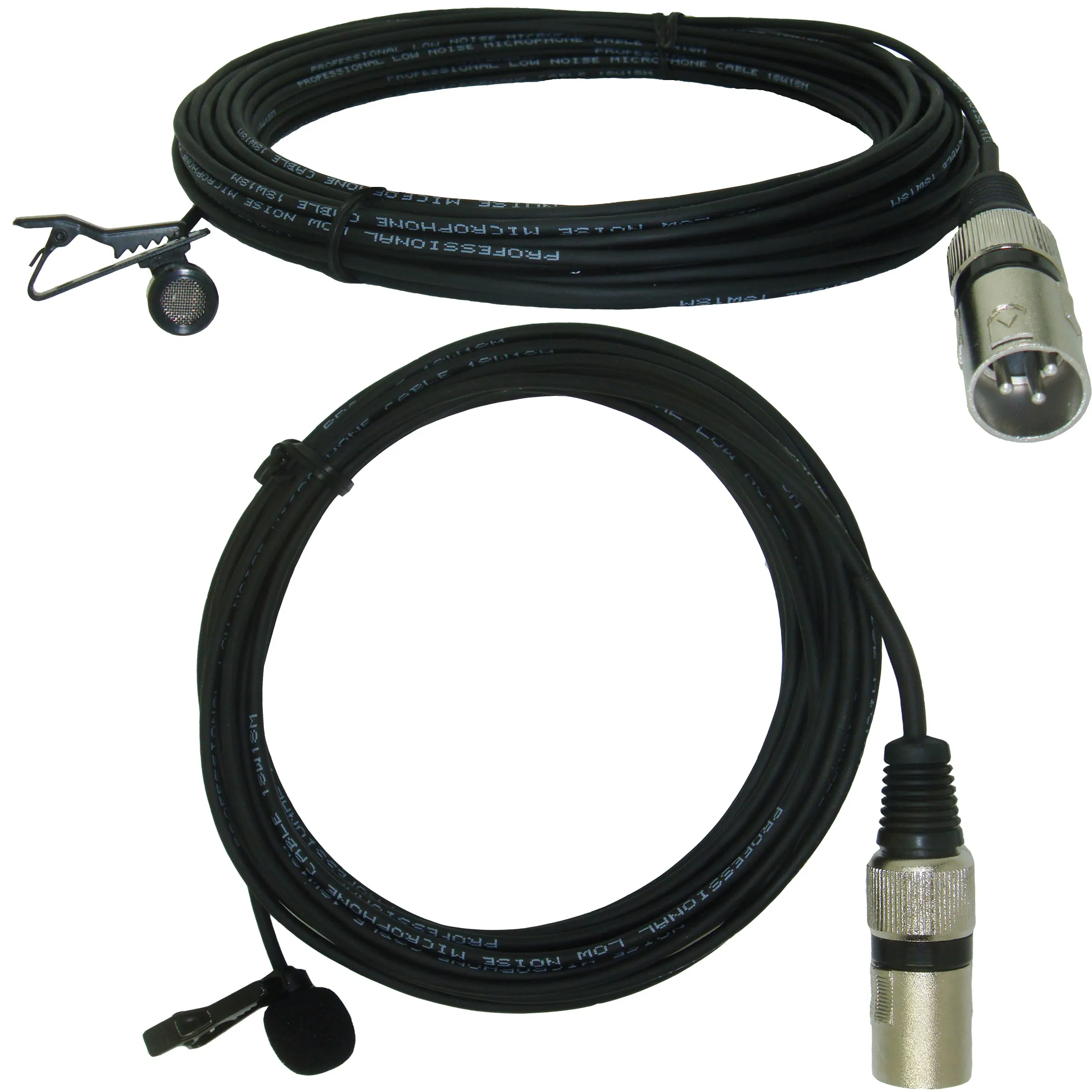 Micronic 3 Pin XLR Phantom Power Lavaliere Lapel Omni-Directional Microphone 3 Metre Cable Length